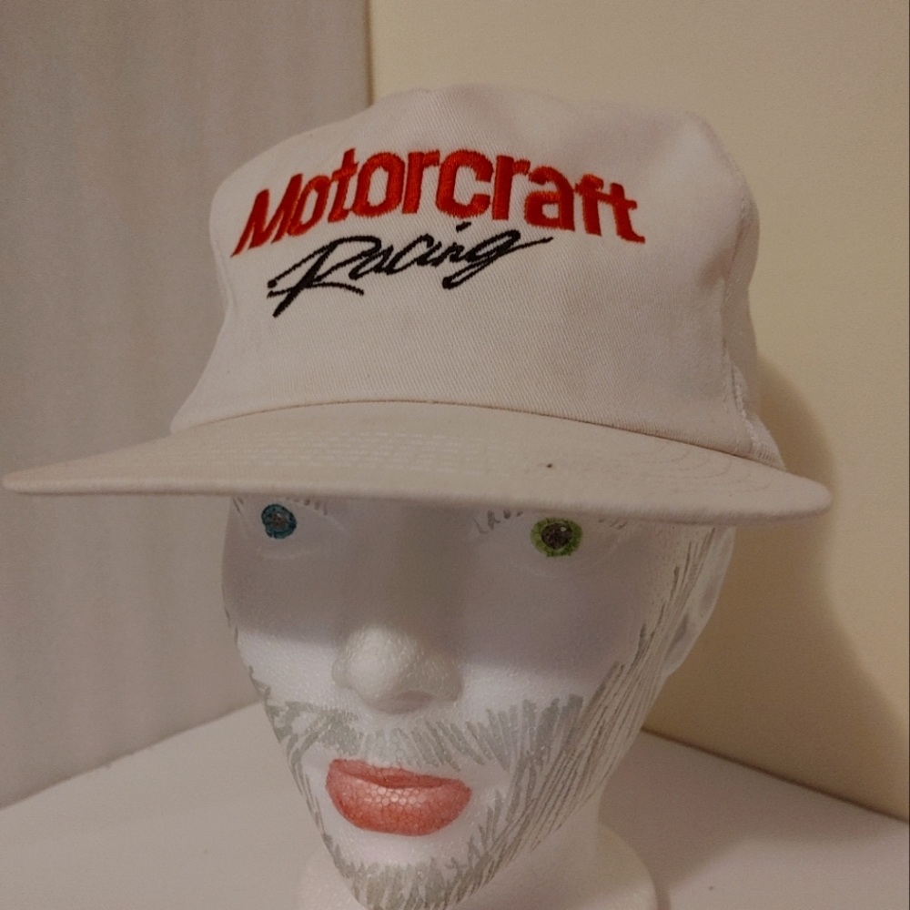 Vintage 80's 90's Motorcraft Racing mesh snapback hat Bob Tasca III Ford Nascar